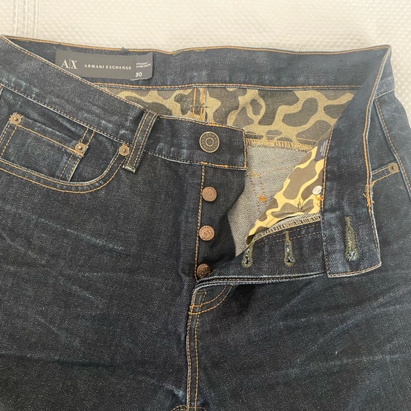 Armani Exchange mens Camo trim Jeans - Picture 5 of 8